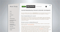 Desktop Screenshot of akeeba-backup.de