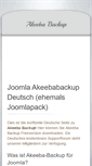 Mobile Screenshot of akeeba-backup.de